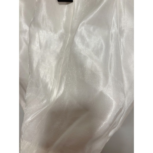 Lulus White Shimmer Strappy Back Sleeveless Mini Dress Size S NWT - Picture 9 of 9